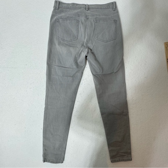 J. McLaughlin Treva Grey Skinny Jeans Front Side Zipper Pocket Size 8 - Picture 8 of 9